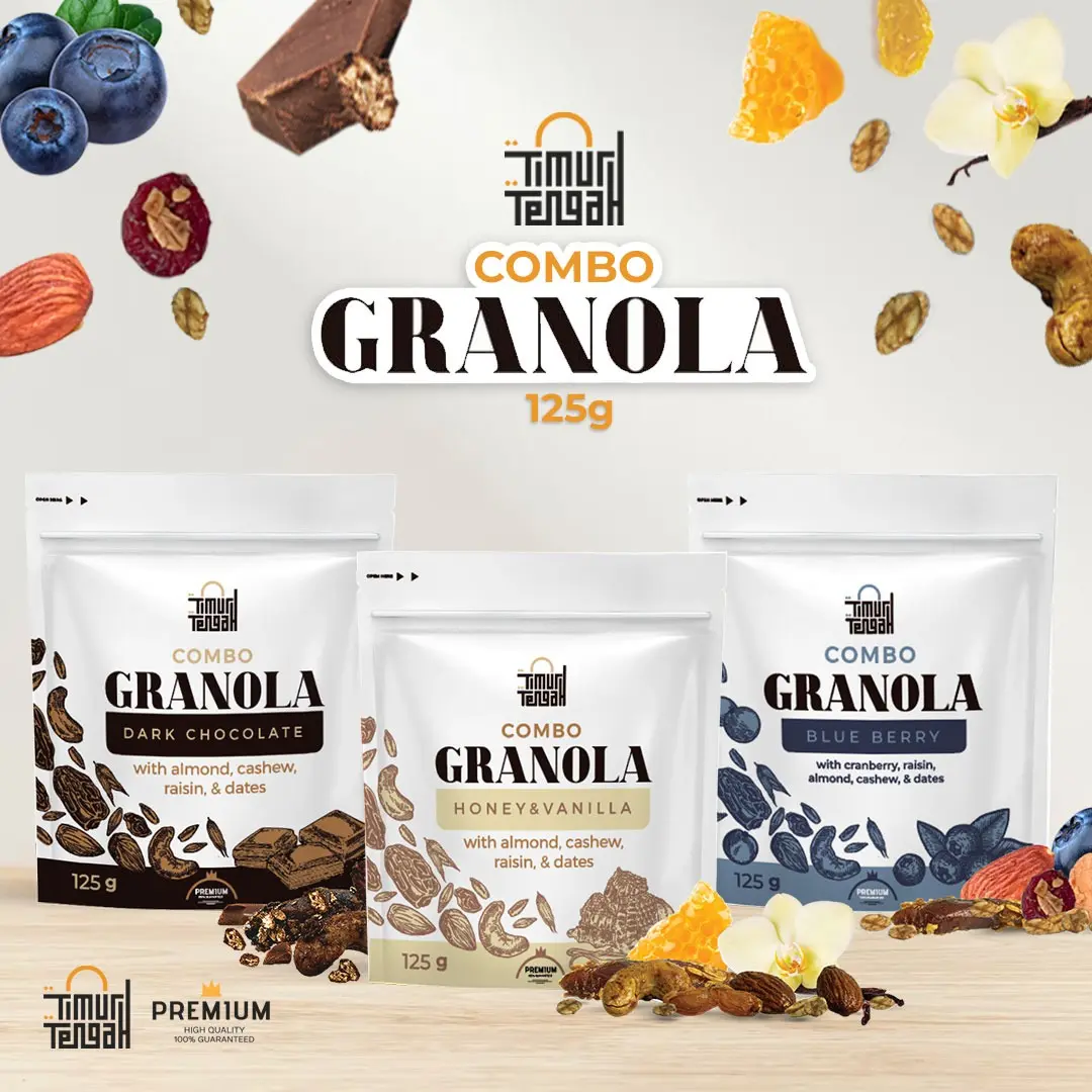 Granola Timur Tengah 125 gr Varian Rasa Sereal Makanan Sehat