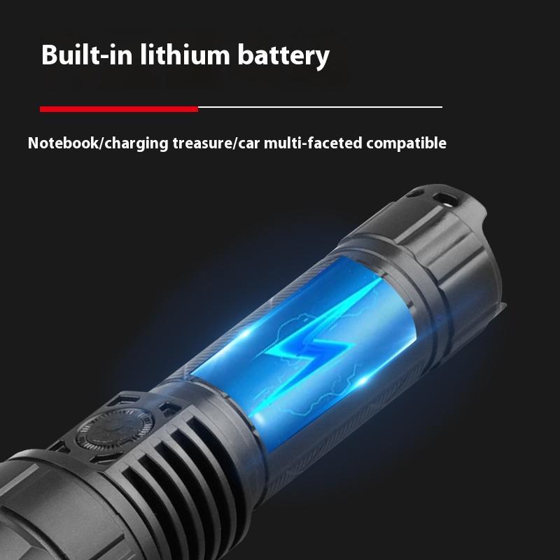 Rechargeable Flashlight, Powerful Telescopic Focusing Torch, High Power LED Flashlight, Professional Outdoor Camping Lighting 7