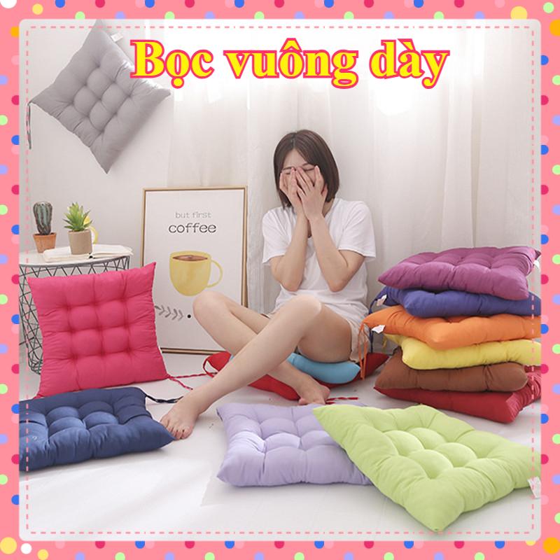 Dày Đệm vuông Đơn giản Màu đặc Ghế đệm Thông khí Quảng trường sàn Mat,Vải,Bọc văn phòng 0
