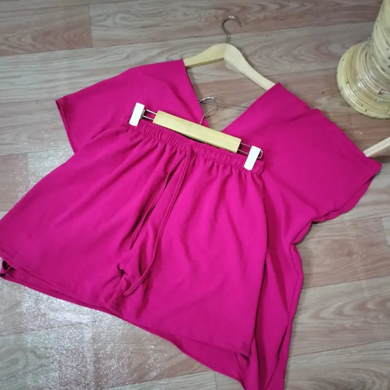 ONE SET NINA LONG SQUARE HOTPANTS CRINKLE AIRFLOW MUAT JUMBO LD 130 4