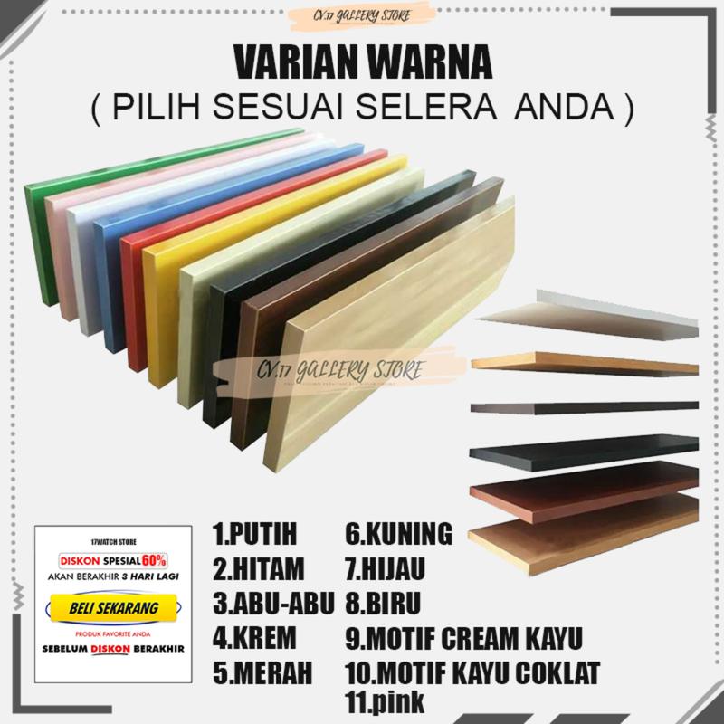 Rak Tak Hiasan Ambalan Tatakan Tempat penyimpanan Tanaman Hias Bunga Buku Kosmetik make up Kopi Pulpen Poto Bumbu Dapur Decorasi Dinding Dingding Tembok 3 PCS Tempel Kayu Susun Rumah 12CM Buah 4