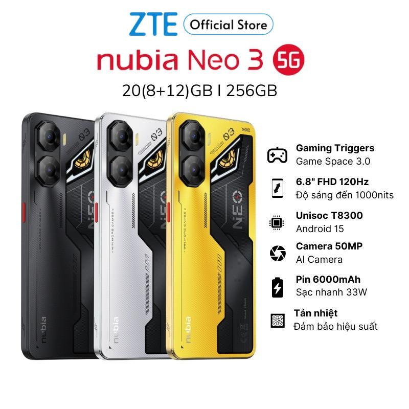 [SIÊU PHẨM] Điện thoại Gaming Nubia Neo 3 5G 20(8+12)GB I 256GB I 6.8" 120hz I Chip T8300 I Pin 6000mAh- Hàng Chính Hãng