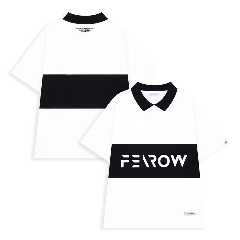 Áo Polo Fearow Cross / Trắng & Đen - FW707
