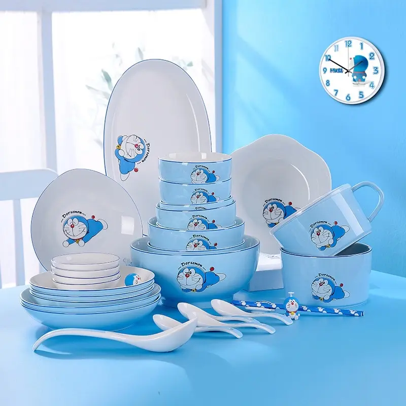 Bát đĩa sứ Doremon