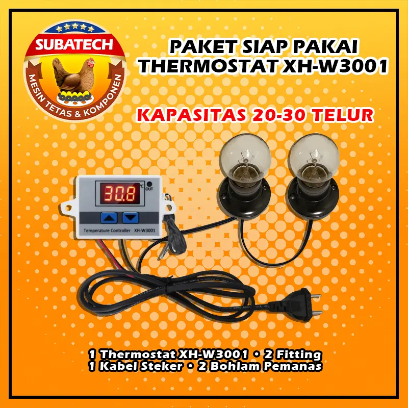 Paket Siap Pakai PSP TDXH Thermostat Termostat Pemanas Thermometer Mesin Tetas Telur
