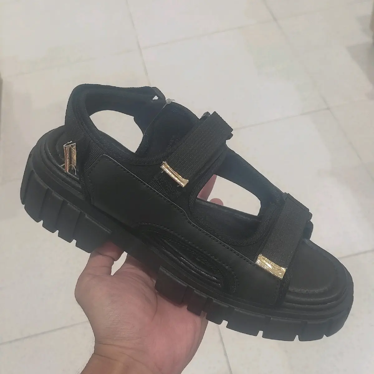 SANDAL TALI GUNUNG WANITA FLADEO LADIES HITAM