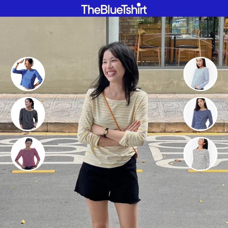 TheBlueTshirt - Áo thun nữ tay dài cổ thuyền phom regular - The Lifetime T