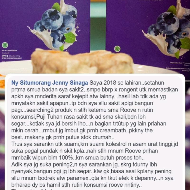 ROOVE 1BOX 20 saset. Roove Blueberry collagen beauty drink Perawatan Rambut & Kuku Perawatan Kulit 3