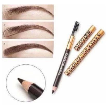 Product Introduction of Bút Chì Kẻ Lông Mày Da Báo, Kèm Cọ, Trang Điểm, Cho Lông Mày, 1 Cái 0