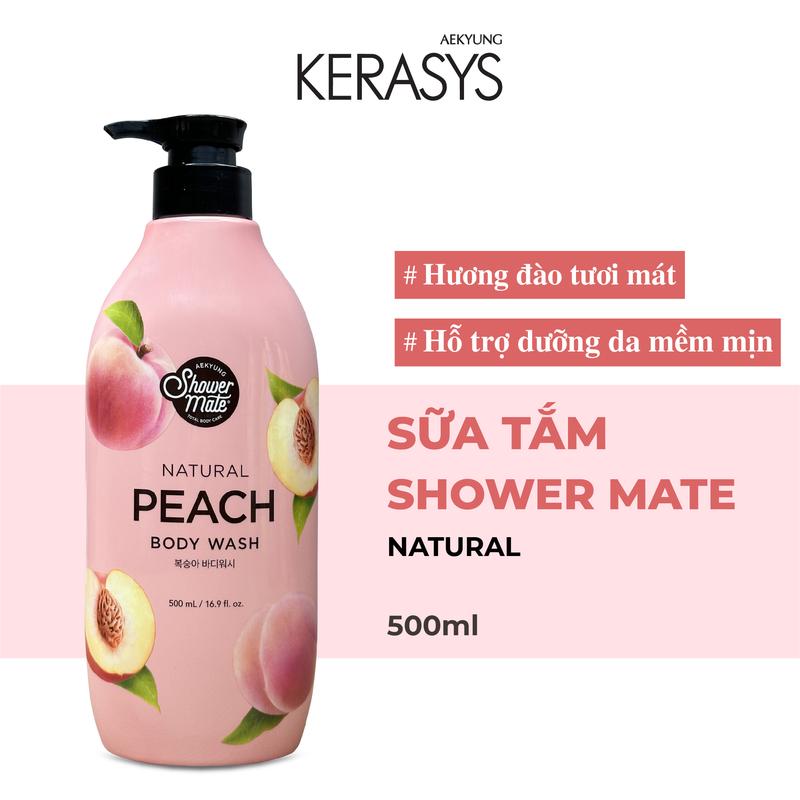  Sữa Tắm Shower Mate Natural Body Wash Hàn Quốc Làm Sạch Phục Hồi Cấp Ẩm Trắng Sáng Da 500ML Dưỡng Da Body Dưỡng Body sữa tắm Nữ sữa  tắm 