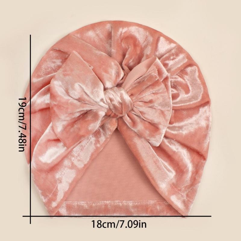 Product Introduction of 【Ready Stock】 Beanie Cap Headwrap Nursery Hospital Stretchy Turban Hat Baby Hat with Bowknot 0