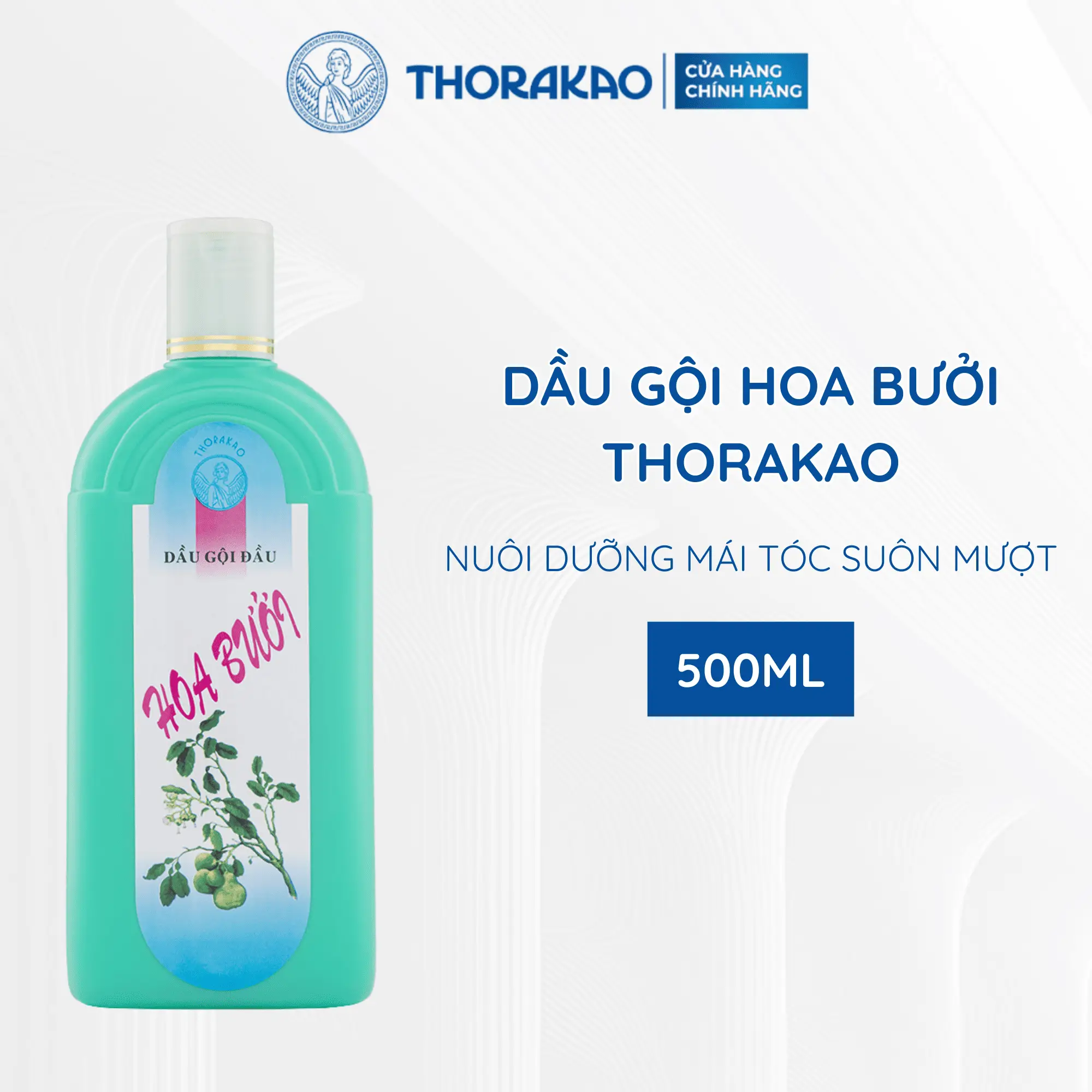 Dầu Gội Hoa Bưởi Thorakao - Giảm Rụng Giúp Tóc Bóng Mượt 500ML
