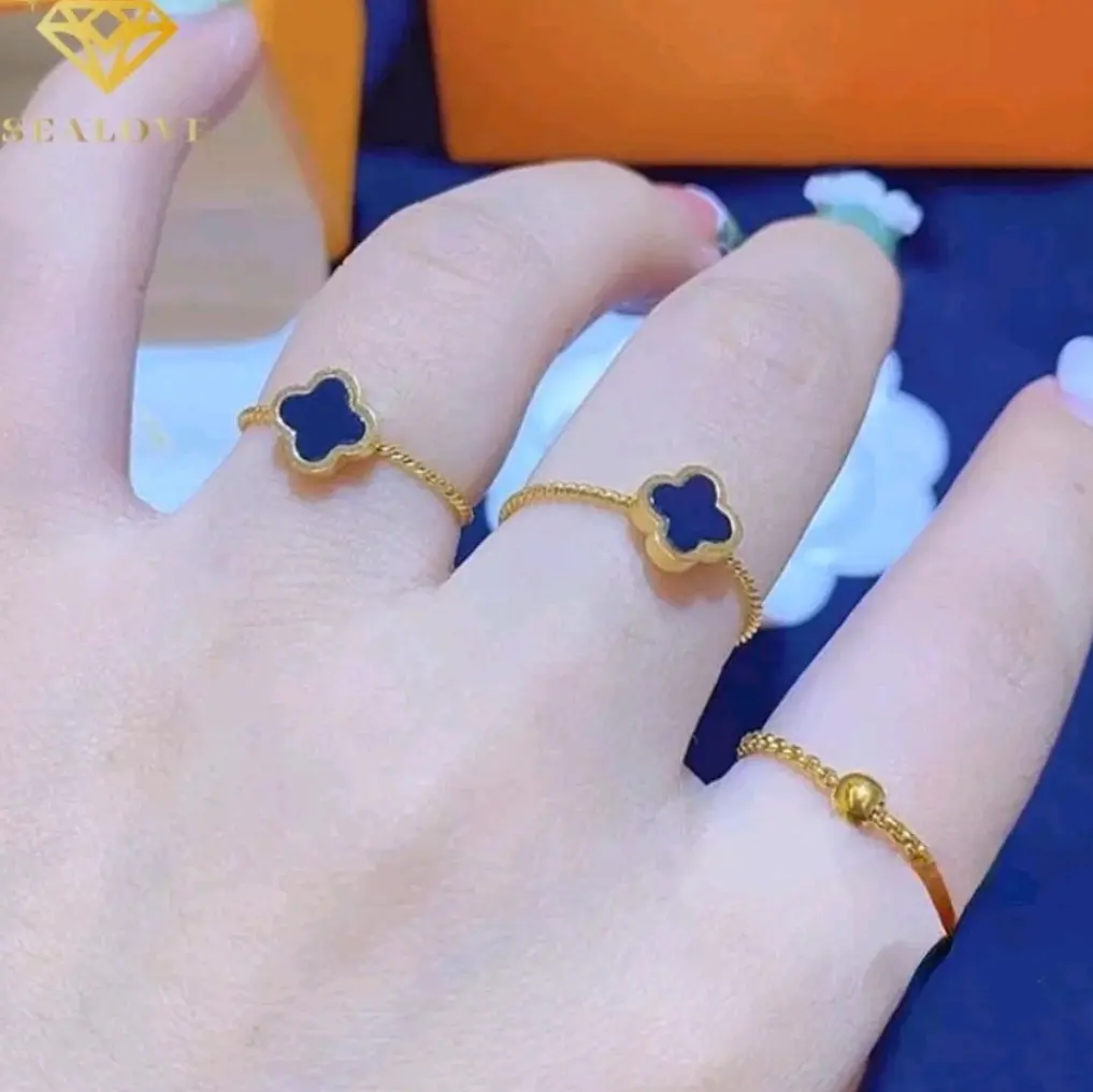 Cincin Titanium Jaminan asli Perempuan 0,920Gram