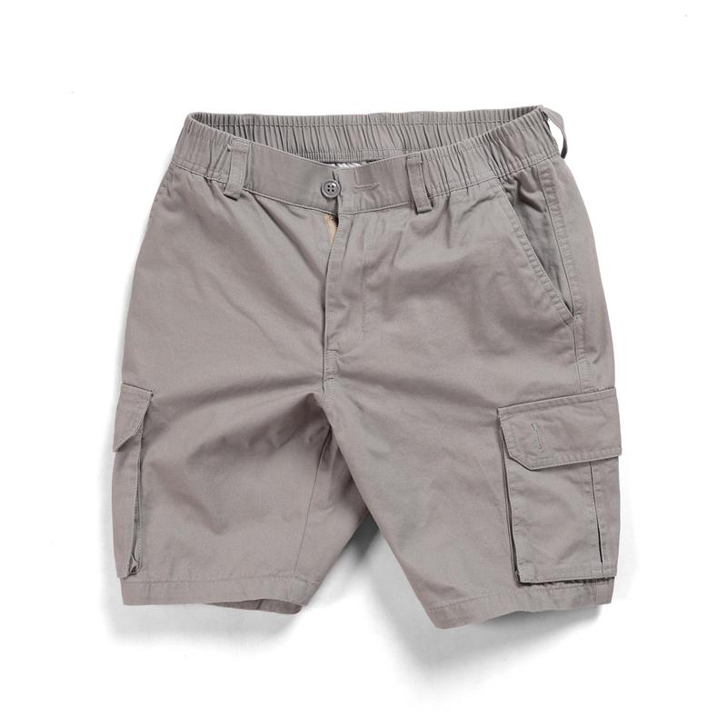 Quần short nam kaki túi hộp lưng thun phong cách năng động Kem Nhung Menswear STH35