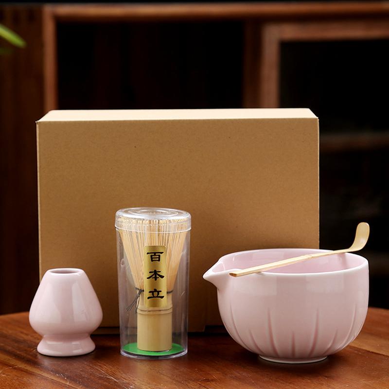 Product Introduction of 6pcs New Bamboo Ceramic Japanese Matcha Tea Set Reusable Safe Match Bowl Food Grade Green Tea Whisk Stirring 28