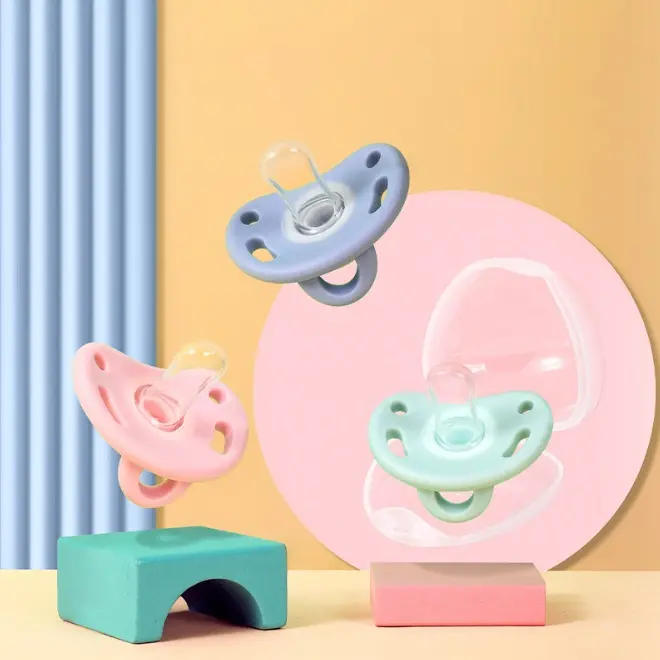 BabyBeeBoo Empeng Dot Bayi Silikon Premium Baby Pacifier + Box Higienis Food Grade Soother Silicone