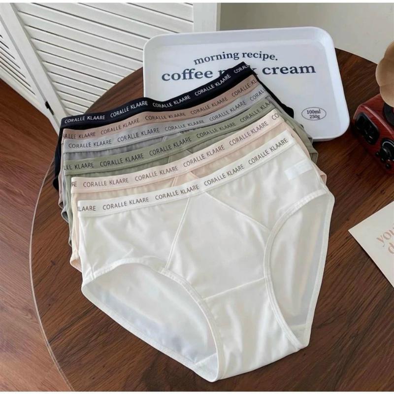 Set 5 Quần Lót Nữ Vải Su Lạnh Phối Lưới Cạp Chữ Cao Cấp. Voi Women Cotton