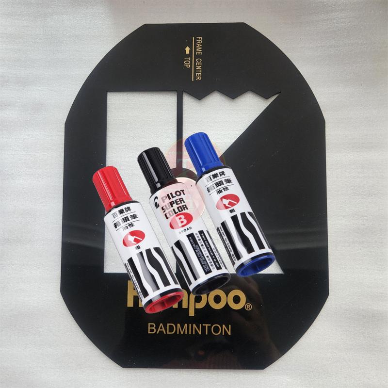  Khung sơn Logo vợt cầu lông và Mực sơn logo 