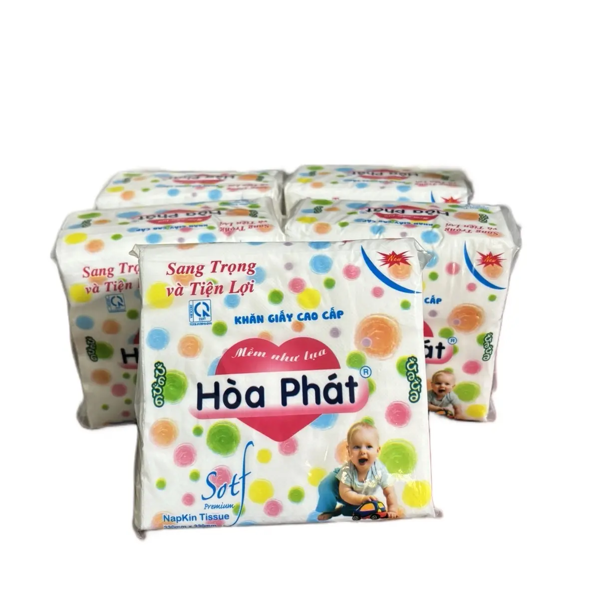 Khăn giấy cao cấp Hoà Phát ( combo 5 gói 100 tờ )