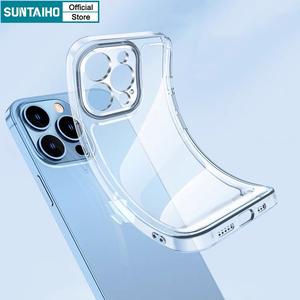 Suntaiho Transparent Softcase Casing Premium TPU Silicone clear Phone Case for Iphone 15 14 12 13 11 Pro Max IP 7 8 Plus Iphon X XS XR XsMax Camera Protector Bumper Shockproof Back Cover