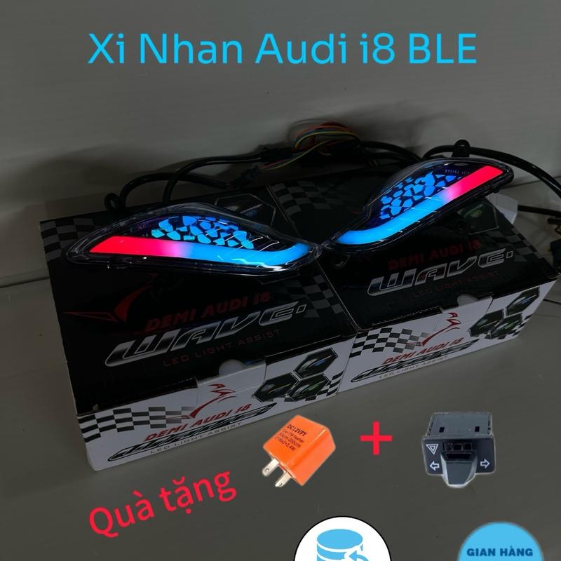 Bộ Led Xi Nhan AuDi i8BLE Chỉnh Màu Theo Sở Thích Trên App / Lắp Các Dòng Wave 50/100/110 ( Bảo Hành 12 Tháng ) Đèn Pha Bi