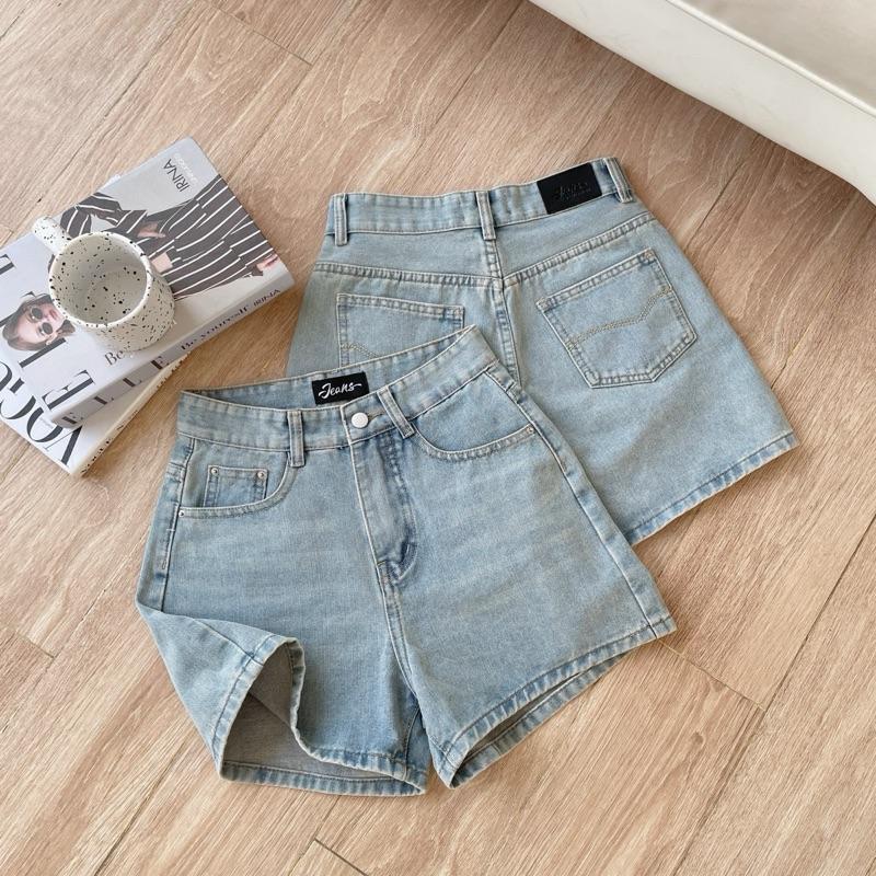 Quần Short Nữ Quần Short Jeans Lưng Cao Túi Sau Thêu Từ 40-65kg Thảo Xinh Store