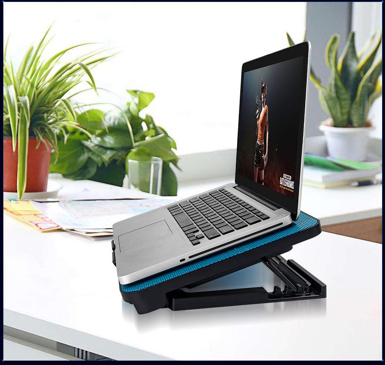 Product Introduction of N99 Notebook Cooling Pad 14-Inch 15.6-Inch Computer Bracket Twin Fan Cooling Cooler Pad 11