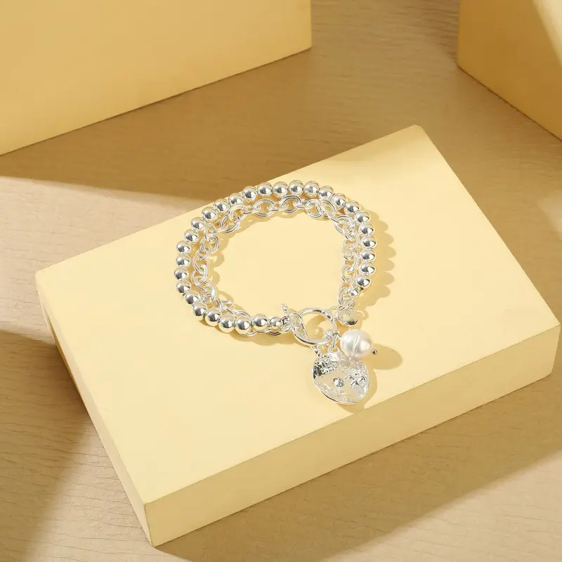 Multi Chain cute diamond charm Bracelet  (JYT22905) 3