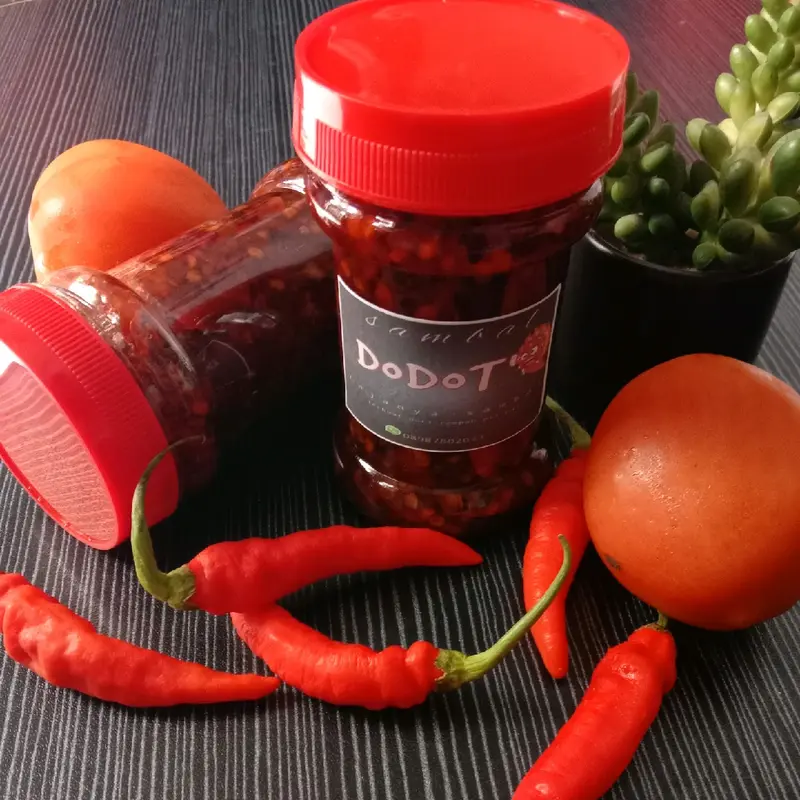 sambal goreng teri Medan pedas siap makan Organik 0