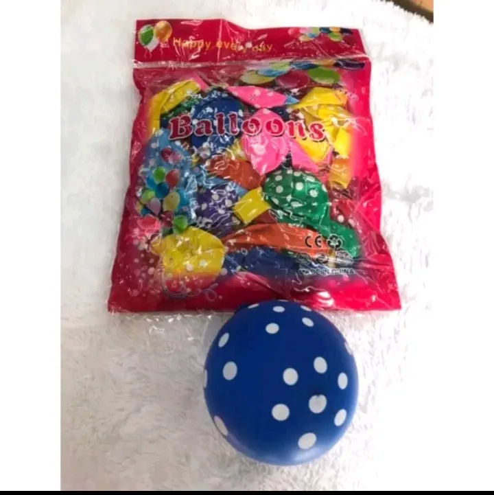 ballons polkadot 12 inch isi 100 pcs
