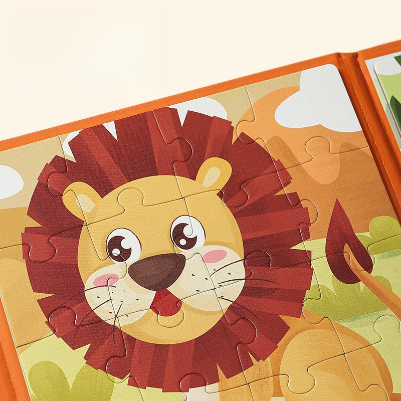 Magnetic Puzzle Children's Handmade DIY Quiet Book Early Education Educational Paper 3-in-1 Soft Magnetic Puzzle Book 2