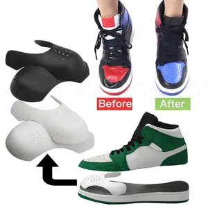 BEST QUALITY SHOE SHIELD PELINDUNG SEPATU ANTI KERUT PELINDUNG SEPATU SNEAKERS Hitam Putih