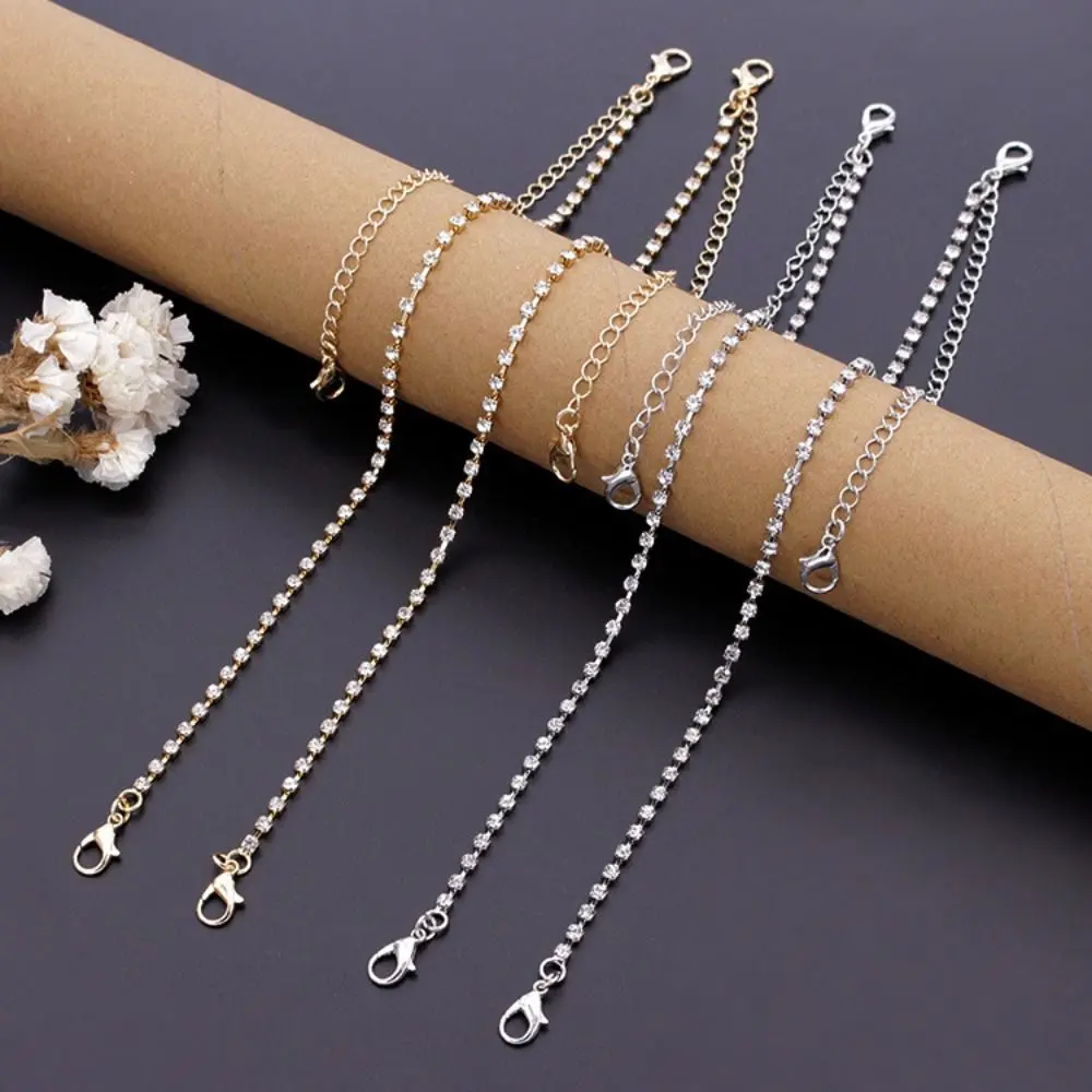 Dây áo ngực kim loại, thời trang, với Rhinestone, dây đeo vai, chống trượt, dây đeo đồ lót Có Thể Điều Chỉnh