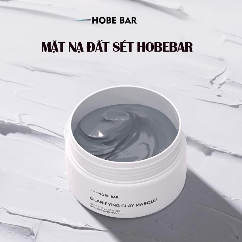SKINCARE Mặt Nạ Đất Sét Trắng HOBE BAR Hỗ Trợ Làm Sạch Da - Mask Chăm Sóc Da Dành Cho Nam Và Nữ 55ml
