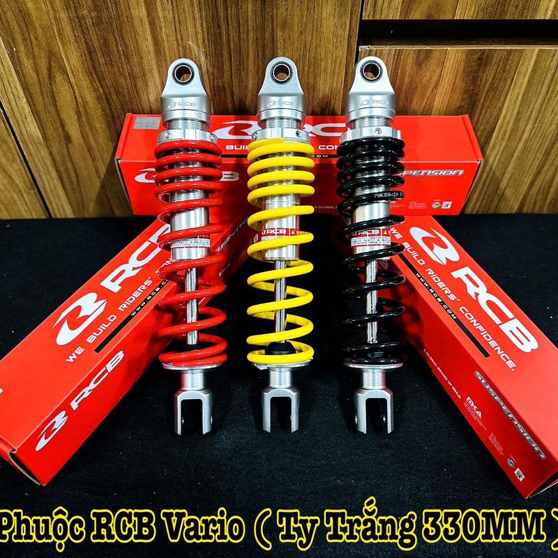 Phuộc RCB Vario / Click / Vision / Lead / SH Mode  ( Mẫu C Ty Trắng ) Hàng Chính Hãng RCB