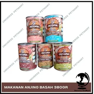 Makanan Basah Kaleng Petopia 380gr Dog Fod wet All Varian