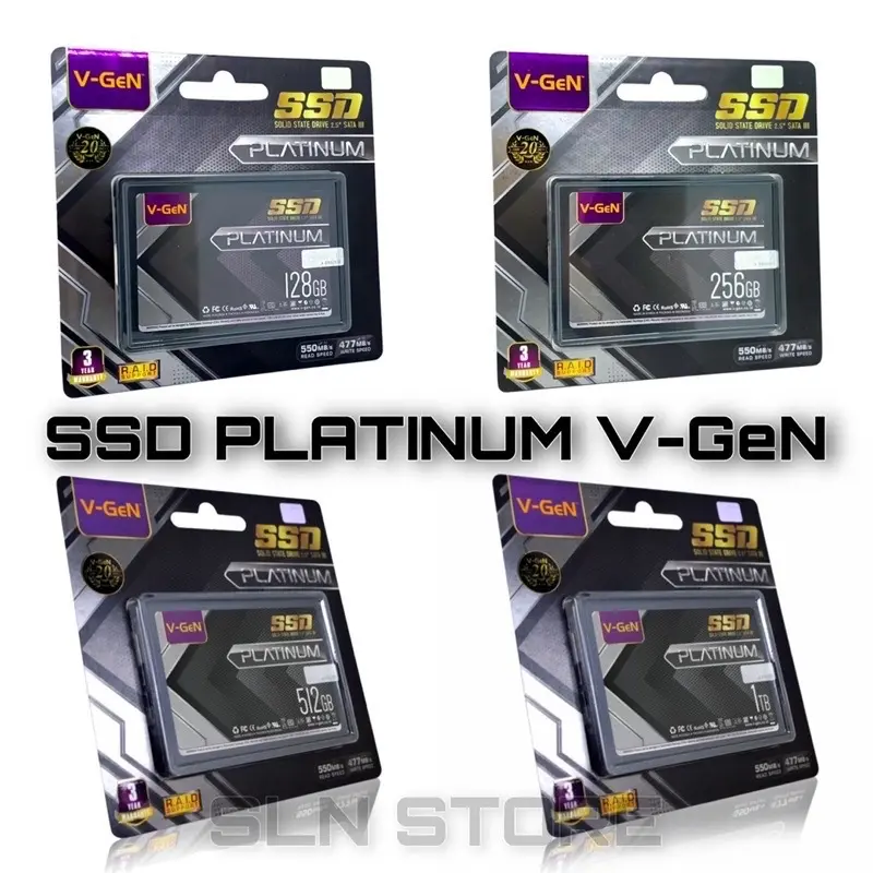 SSD 128GB 256GB 512GB 1TB V-GeN Platinum SATA III Solid State Drive 2.5" HDD Disk Storage