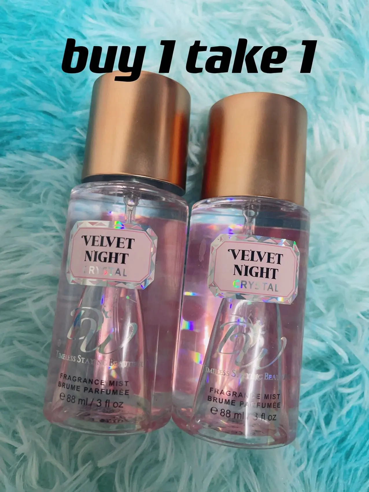 Buy 1 take 1 velvet night lady 12h long lasting fragrance mist perfume spray 88ml