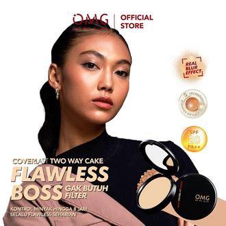 OMG Oh My Glam Coverlast Two Way Cake - Bedak Padat dengan foundation lasting wajah powder sawo compact 2