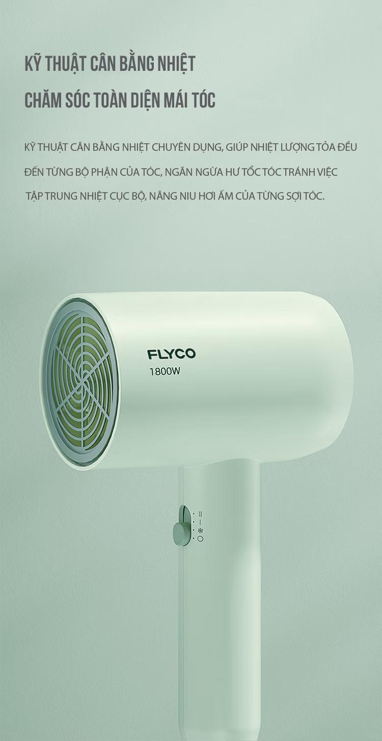 Product Introduction of Máy Sấy Tóc Flyco FH1622VN (1800W) Chế Độ Sấy Lạnh Bảo Vệ Tóc - Hàng Chính Hãng 5