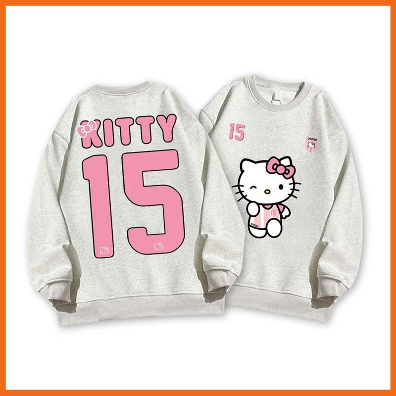 Product Introduction of Áo sweater nỉ form rộng chất nỉ in hình Shin ôm cún phong cách Hàn Quốc cho nữ 11