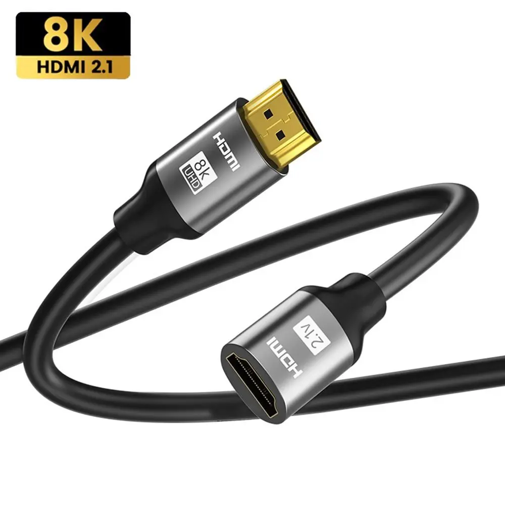 High Speed 48Gbps 4K@120Hz Video Cord HDMI Extension Cable HDMI 2.1 Male to Female