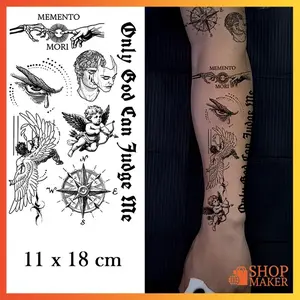 Tato semi permanen Urban Yunani Fruit Ink tatto tahan lama 15 hari anti air 11X18CM