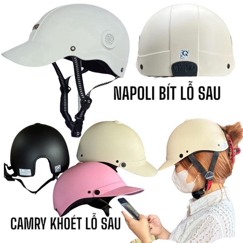 ( NÓN ĐẠT CHUẨN ) NÓN BẢO HIỂM MỎ LIỀN KIỂU DÁNG MỚI NAPOLI - CÓ LÓT XỐP AN TOÀN - HÀNG ĐI XE MÁY Helmet