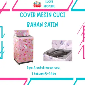 sarung mesin cuci 1 tabung - cover mesin cuci 1 tabung buka atas - cover mesin cuci - ukuran 6-14kg