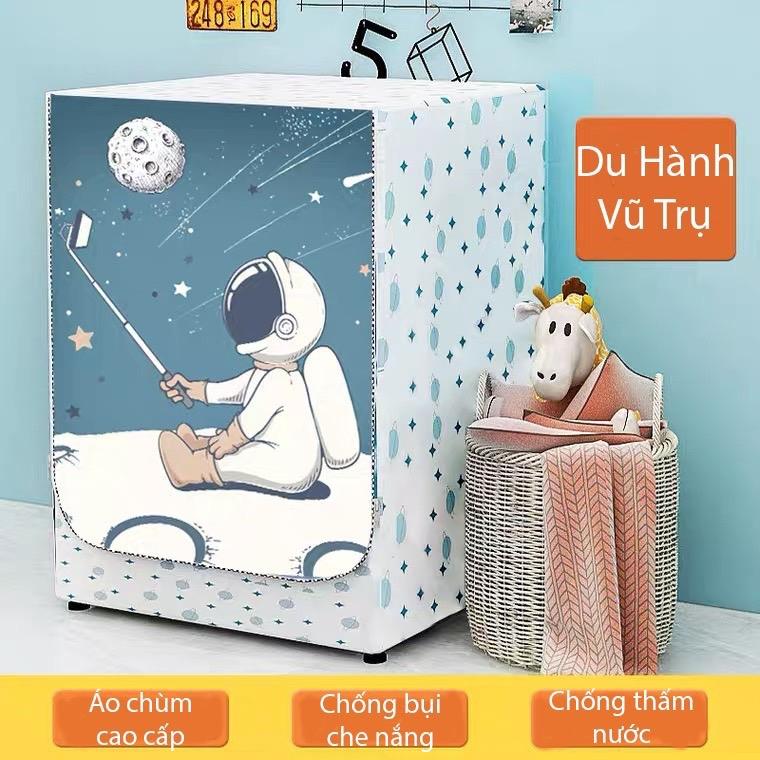 Áo trùm máy giặt lồng ngang cửa trước,vỏ bọc máy giặt lồng ngang chống thấm nước 6