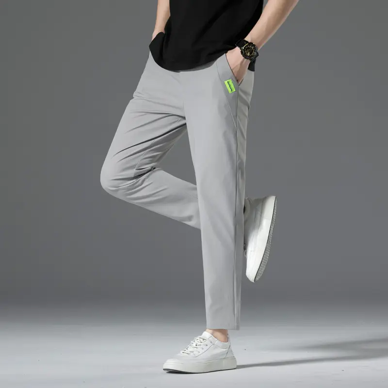Celana Panjang Unisex Tipis Kain Peregangan Kasual Cepat Kering Pants Dingin Dan Bernapas 3010 0