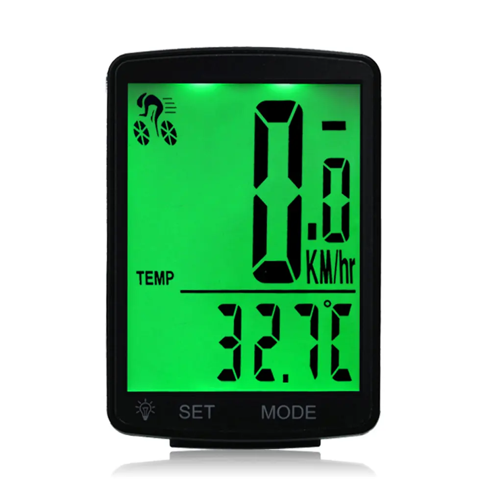 Multifunctional LCD Screen Bicycle Computer Wireless Bike Rainproof Speedometer Odometer Cycle 2.8inch Waterproof