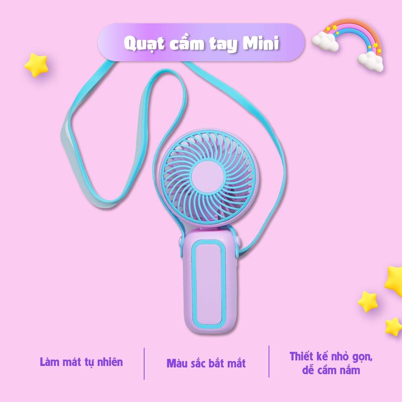 Product Introduction of Quạt mini cầm tay, nhỏ gọn MLS6118 công suất vừa phải, có dây đeo cao su tiện lợi, thích hợp mang đi du lịch, đi chơi cùng gia đình, bạn bè 7