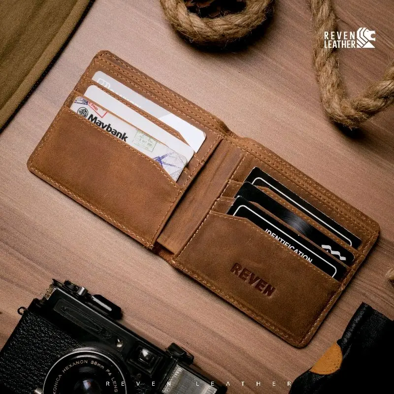Dompet Lipat Pria REVELONIA ARJUNA wallet 100% Kulit Sapi asli Dompet Pria 1